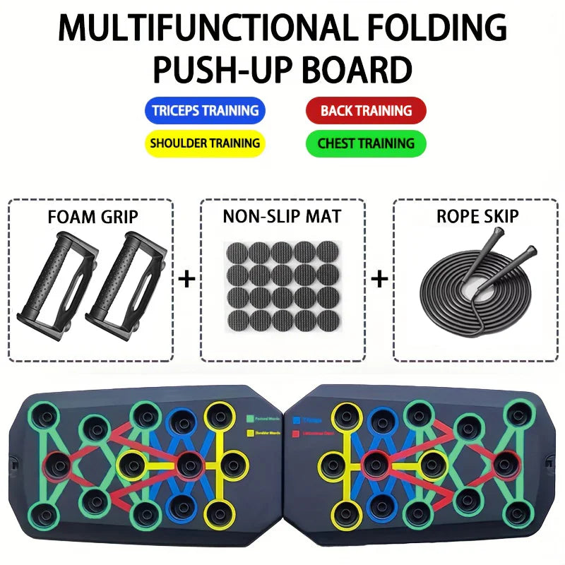 PowerPulse Push-Up Board Kit – Home Gym Upper Body Trainer