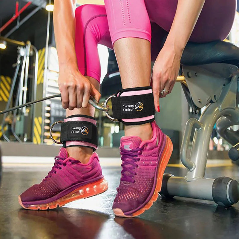 Ankle Strap for Cable Machines and Resistance Bands, Work Out Cuff Attachment for Home & Gym, Glute Workouts - Kickbacks