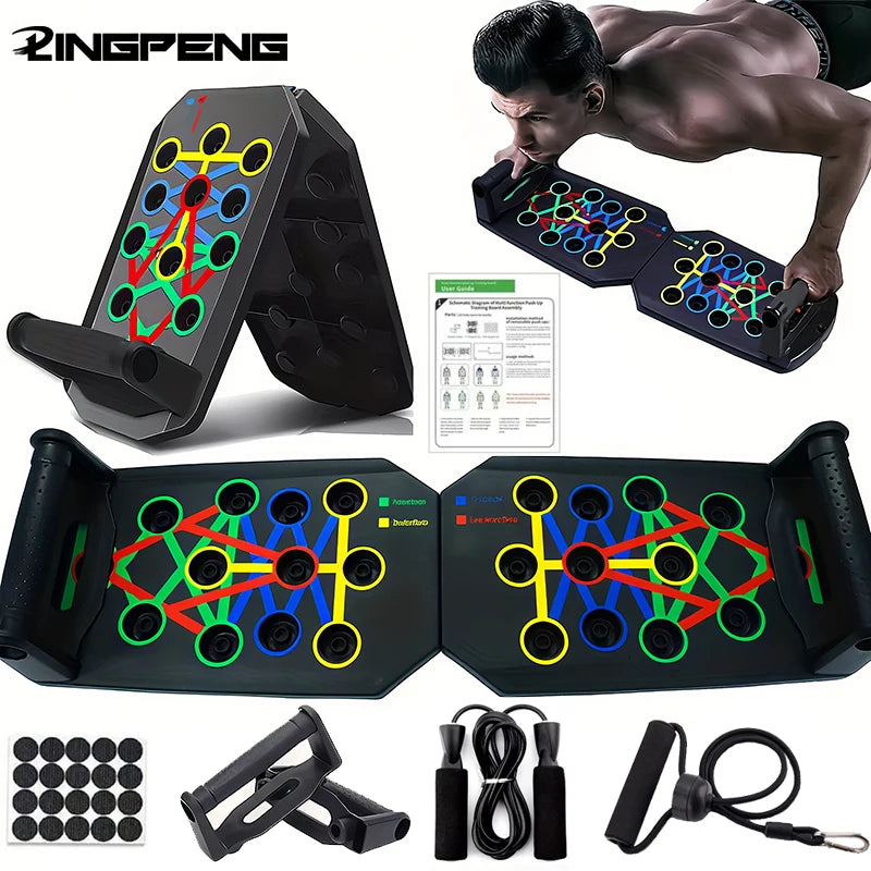 PowerPulse Push-Up Board Kit – Home Gym Upper Body Trainer